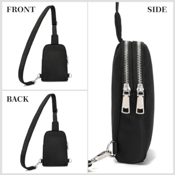 INICAT Nylon Small Crossbody Bag for Travel Essentials