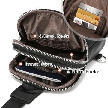 INICAT Nylon Small Crossbody Bag for Travel Essentials