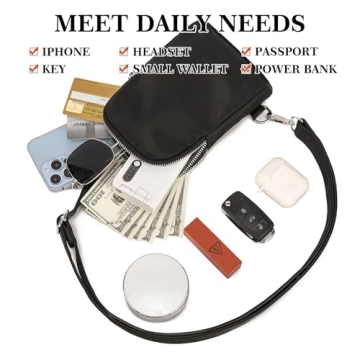 INICAT Nylon Small Crossbody Bag for Travel Essentials