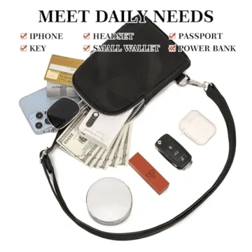 INICAT Nylon Small Crossbody Bag for Travel Essentials