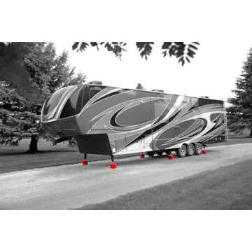 ANDERSEN HITCHES | RV Accessories | 6-Pack Trailer Jack Blocks w/ Free Clean Step | Leveling Block Chocks | 3608