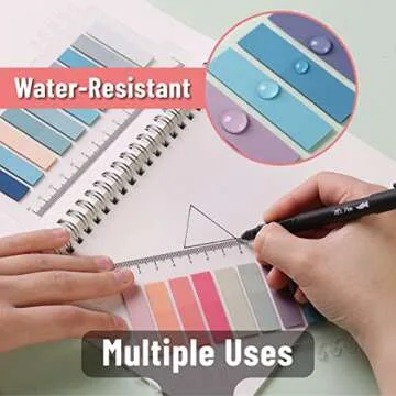 Mr. Pen Sticky Tabs - 1600 Colorful Page Markers for Organizing