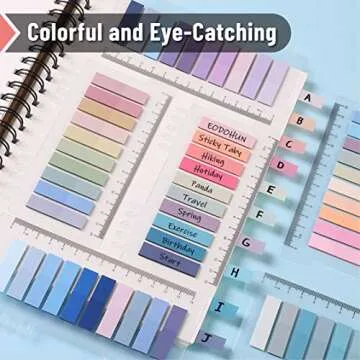 Mr. Pen Sticky Tabs - 1600 Colorful Page Markers for Organizing
