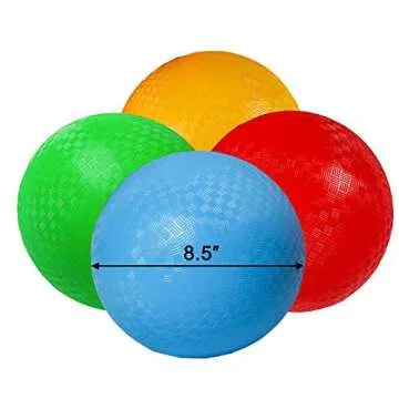 Ogrmar 6PCS Playground Balls with Pump for Outdoor Fun