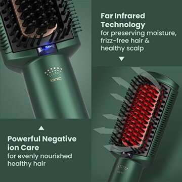 LENA Hair Straightener Brush Dryer PRO for Quick Styling