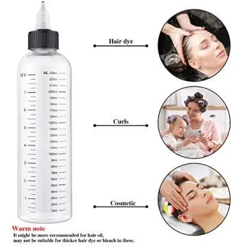 Durable BESARME Hair Oil Applicator Bottles 2 Pack