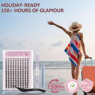 Fairy Lash Clusters Kit 8-18mm Manga Eyelash Clusters C Curl - WideSpan DIY Eyelash Extensions Kit Wet-Look Spiky Anime Lashes Individual Fake Eyelashes Clusters Kit Ultra-Thin Invisible Lash Band