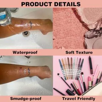 Melsintern Reddish Brown Eyeshadow Stick Makeup,Matte Cream Eye Shadow Pencil,High Pigmented Crease proof Glitter Eye Shadow Brightener Stick,Waterproof Long Lasting Eye Highlighter Crayon Eyeliner