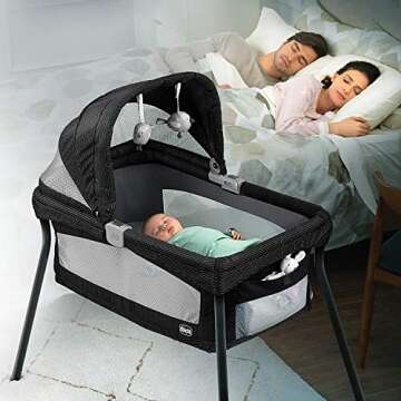 Chicco LullaGo Primo Portable Bassinet for Easy Travel