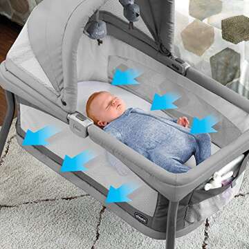Chicco LullaGo Primo Portable Bassinet for Easy Travel
