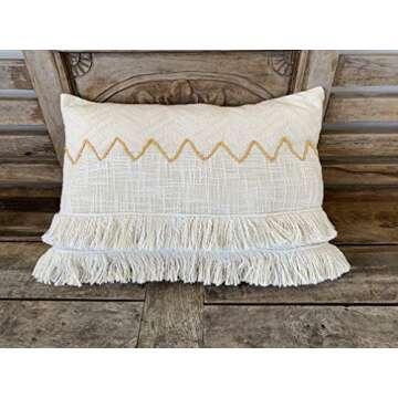 Eight Owls Boho Pillow Cover – Decorative 14" x 20" Accent