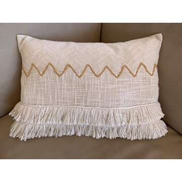 Eight Owls Boho Pillow Cover – Decorative 14" x 20" Accent