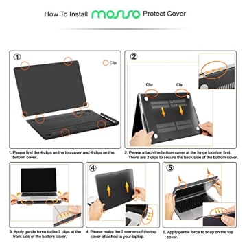 MOSISO MacBook Pro 14 inch Case with Keyboard Cover and Pouch