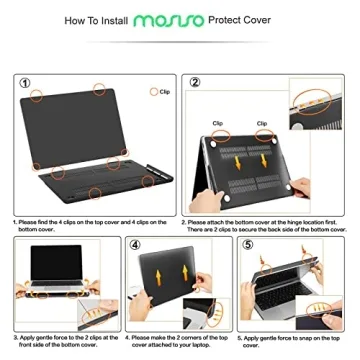 MOSISO MacBook Pro 14 inch Case with Keyboard Cover and Pouch