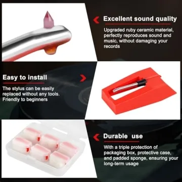 Upgrade Your Turntable with Jiomrzo 6 Pack Needle Replacement