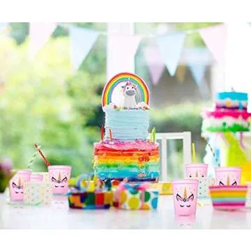Joy Day Unicorn Cups for Kids Birthday Parties and More