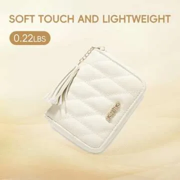 CLUCI Small Quilted Wallet for Women with RFID Protection