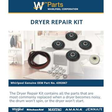 Whirlpool 4392067 Repair Kit - Genuine Dryer Replacement Parts