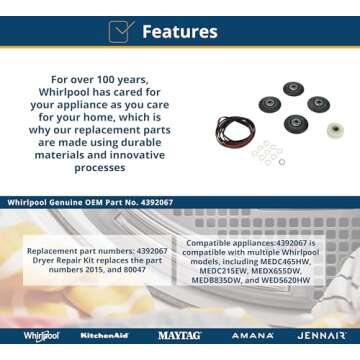 Whirlpool 4392067 Repair Kit - Essential Dryer Parts