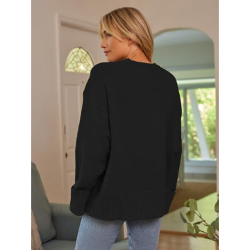 Chic LILLUSORY Oversized Sweater for Women 2024