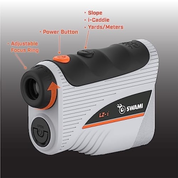 IZZO Golf Swami Laser Rangefinder, 800 Yards with Slope