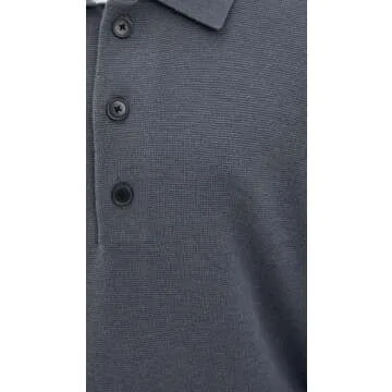 Madewell Men's Merino Milano Polo Shirt, Dark Grey, L