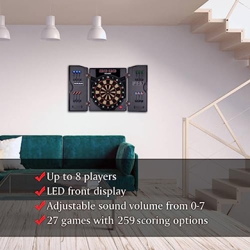 Top Electronic Dart Board with LED Display for Family Fun
