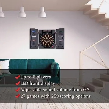 Top Electronic Dart Board with LED Display for Family Fun