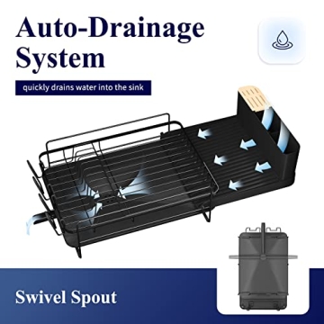 Expandable Kitsure Dish Drying Rack for Kitchen