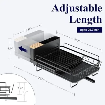 Expandable Kitsure Dish Drying Rack for Kitchen