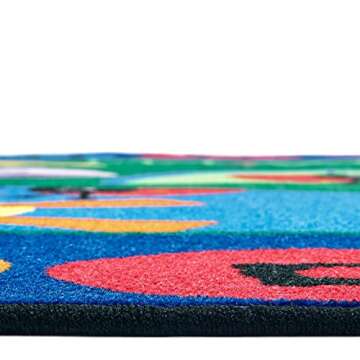 Ladybug Counting Rug for Safe & Vibrant Kids Spaces