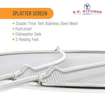 Durable 13" Stainless Steel Splatter Screen for Safe Cooking