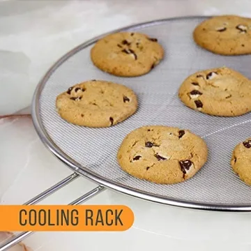 Durable 13" Stainless Steel Splatter Screen for Safe Cooking