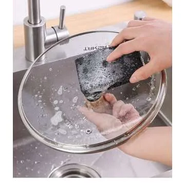 Spunspon 12-Pack Non-Scratch Scrub Sponges for Kitchen Cleaning