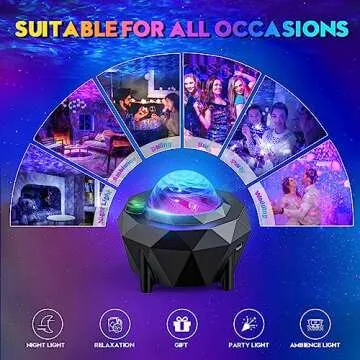 Star Projector Galaxy Projector, Galaxy Night Light Projector, APP and Remote Control, Music Speaker Aurora Projector for Kids Bedroom Adults Gaming Room, Home Theater, Birthday, Party