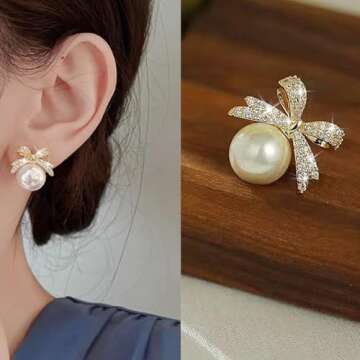 Stunning Bow Earrings for Women - Dainty and Stylish Jewelry
