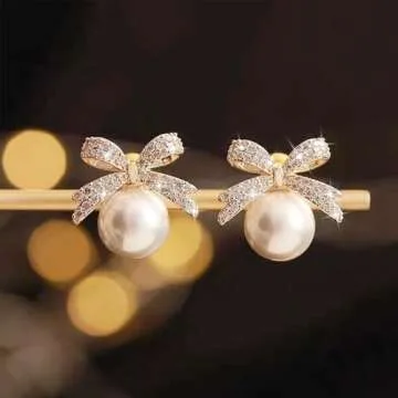 Stunning Bow Earrings for Women - Dainty and Stylish Jewelry
