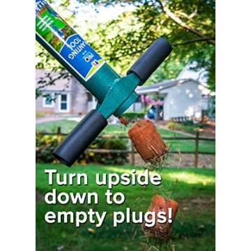 ProPlugger 5-in-1 Lawn and Garden Tool, Bulb Planter, Weeder or Weeding Tool, Sod Plugger, Annual Planter, Soil Test Probe