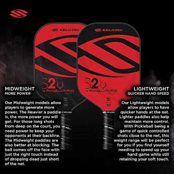 Selkirk Vanguard Hybrid Pickleball Paddle for Control
