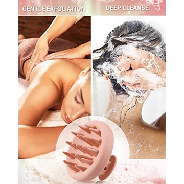 BEAUTLOHAS Silicone Scalp Massager for Hair Growth & Dandruff