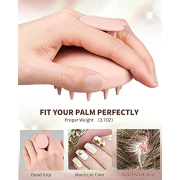 BEAUTLOHAS Silicone Scalp Massager for Hair Growth & Dandruff