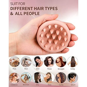 BEAUTLOHAS Silicone Scalp Massager for Hair Growth & Dandruff