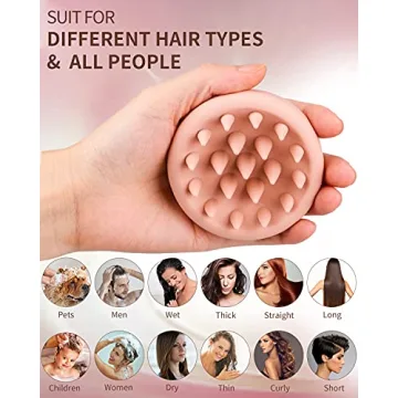 BEAUTLOHAS Silicone Scalp Massager for Hair Growth & Dandruff