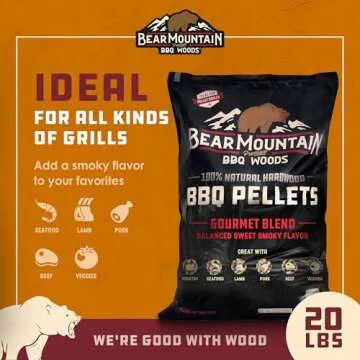 Bear Mountain Gourmet Wood Pellets for All Grills