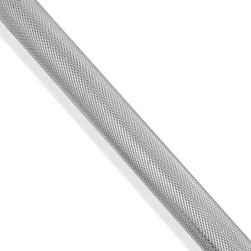 Philosophy Gym 1" Standard Weightlifting Barbell, 7 FT Straight Bar with Smooth Sleeves