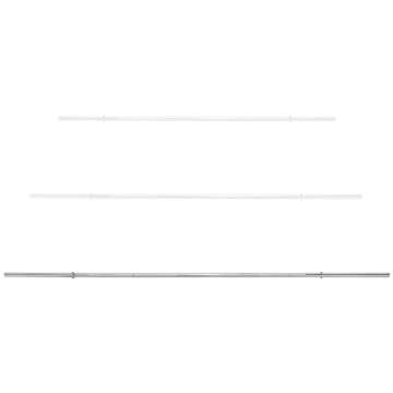 Philosophy Gym 1" Standard Weightlifting Barbell, 7 FT Straight Bar with Smooth Sleeves