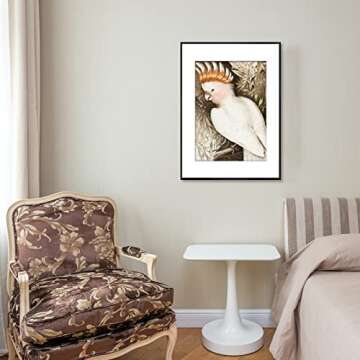 POUKROO A2 Poster Frame,16.5x23.4 Black Thin Aluminum Picture Frames with Polished Plexiglass,Easy to Hang,Display Picture A2 without Mat or A3 with Mat for Wall Mounting Horizontally and Vertically