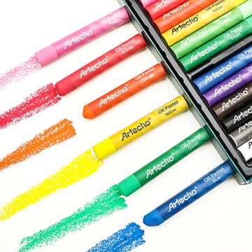 Artecho Oil Pastels Set of 48 Colors for Artists and Students