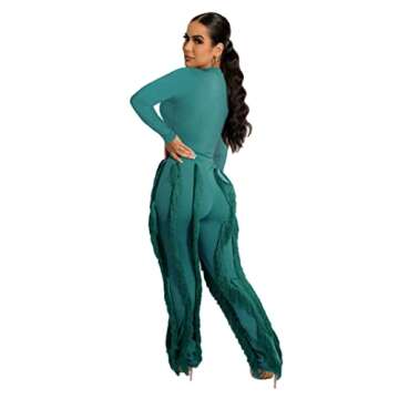 ThusFar Sexy Fringe Tassel Two Piece Set for Women