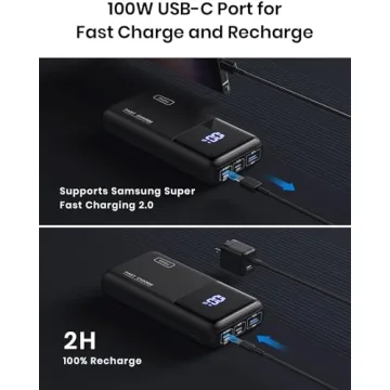 INIU 25000mAh Power Bank with 100W Fast Charging